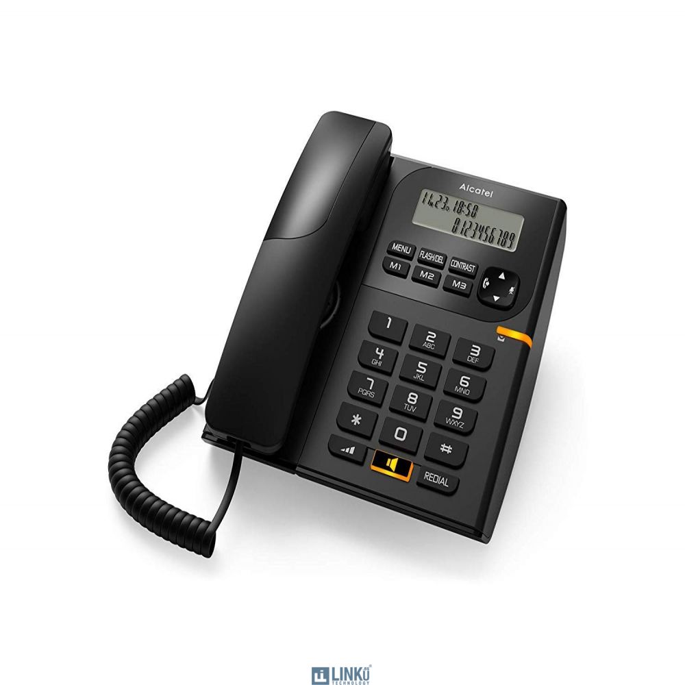 ALCATEL TELEFONO FIJO COMPACTO T78 NEGRO