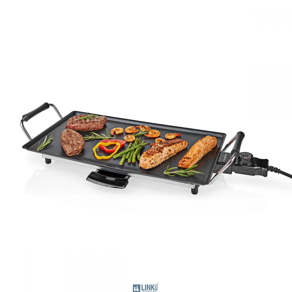 NEDIS GRILL TEPPANYAKI DE MESA | 5 CONFIGURACIONES DE CALOR