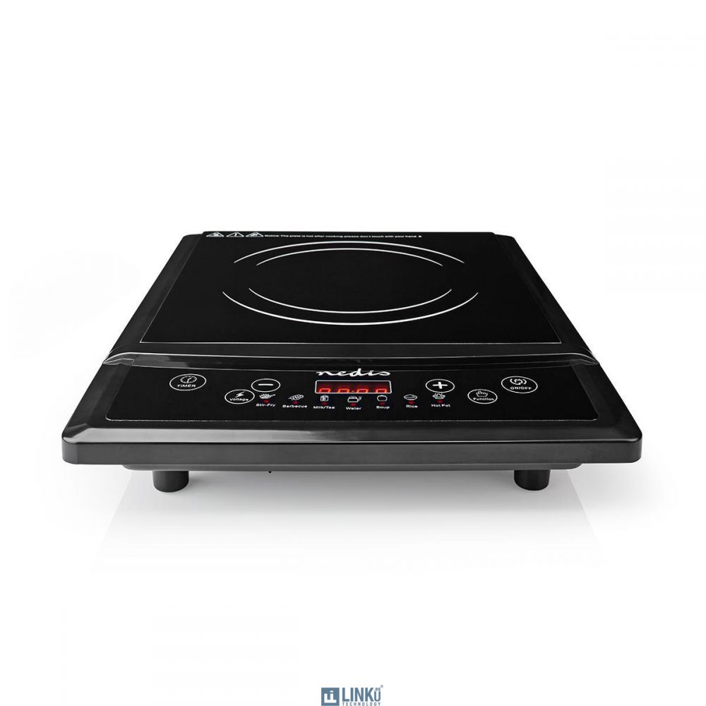 NEDIS COCINA INDUCCION | 2000W  | NEGRO | MINUTERO | ACCION TURBO | BLOQUEO NIÑOS | PANTALLA LCD