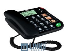 MAXCOM TELEFONO FIJO  KXT480  BLACK