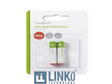 NEDIS RECARGABLE NI-MH AAA | 1.20 V | AAA | 700 MAH | PRECARGADO |PACK 2 | BLÍSTER