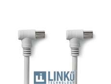 NEDIS CABLE COAXIAL DE 90 DB | IEC (COAXIAL) MACHO EN ÁNGULO - IEC (COAXIAL) HEMBRA EN ÁNGULO | 3M