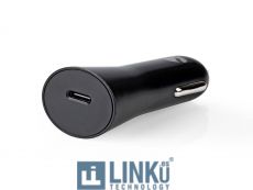 NEDIS CARGADOR DE COCHE | 3,0 A  | 1 SALIDA | USB-C™ CABLE FIJO |BLISTER | NEGRO