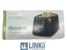 CAJA GOLPEADA - NEDIS TOSTADORA 2 RANURAS | NIVELES DE BROWNING: 6 | NEGRO