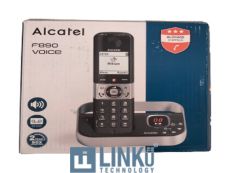 CAJA DAÑADA - ALCATEL TELEFONO DEC F890 VOICE  NEGRO