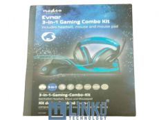 CAJA ROTA Y ABIERTA NEDIS KIT GAMING COMBO | 3 EN 1 | AURICULARES, RATÓN Y ALFO.