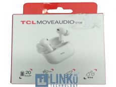 CAJA ABIERTA USADO Y UN POCO ROTA - TCL MOVEAUDIO S108 TW08 TRUE WIRELESS WHITE