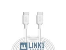 COOL CABLE USB TIPO-C A TIPO-C (1 METRO) 3 AMP BLANCO