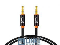 COOL CABLE JACK 3.5 MM A JACK 3.5 MM  AUDIO-AUDIO NYLON NEGRO (1M)