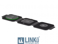 CANYON CARGADOR INALÁMBRICO PLEGABLE WS-305 3-IN-1 NEGRO