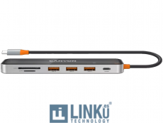 CANYON HUB DS-13 7EN1 4K USB-C TRANSPARENTE GRIS ESPACIO