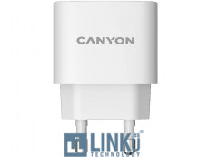 CANYON CARGADOR H-20-04 PD 20W QC 3.0 18W USB-A USB-C BLANCO.