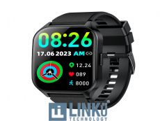 COOL SMARTWATCH PANTALLA AMOLED CURVED SILICONA NEGRO
