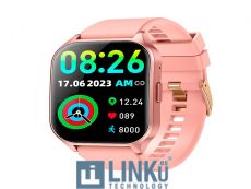 COOL SMARTWATCH PANTALLA AMOLED CURVED SILICONA ROSA
