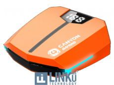 CANYON AURICULARES GAMING BLUETOOTH DOUBLEBEE GTWS-2 NARANJA