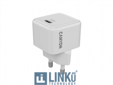 CANYON CARGADOR CU20C GAN 20W 1XPD USB-C EU BLANCO