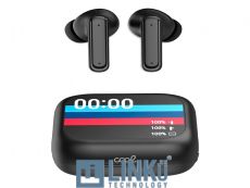 COOL AURICULARES STEREO BLUETOOTH EARBUDS LCD AMBIENT NEGRO