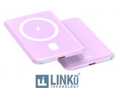 COOL BATERIA EXTERNA UNIVERSAL MAGNETICA POWER BANK QI 5000 MAH VIOLETA