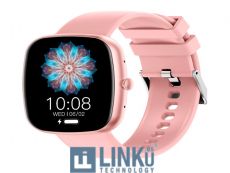 COOL SMARTWATCH BORDER SILICONA ROSA (LLAMADAS, SALUD, DEPORTE)