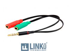 COOL ADAPTADOR DOBLE ENTRADA A JACK 3.5MM AUXILIAR UNIVERSAL