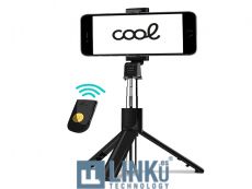 COOL SOPORTE TRIPODE EXTENSIBLE UNIVERSAL + MANDO SELFIE BLUETOOTH