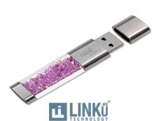 COOL PEN DRIVE USB X64 GB 3.0 CRYSTAL ROSA